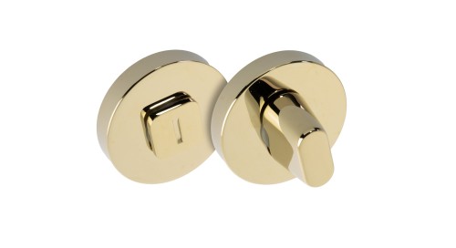 Szyld N okrągły WC mosiądz PVD BLITZ