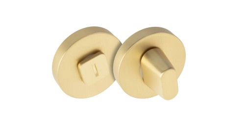 Szyld N okrągły WC satyna mosiądz BLITZ