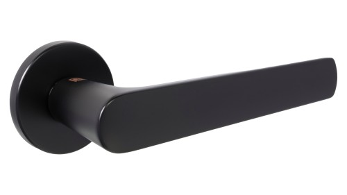 Klamka FYRONA SLIM rozeta okrągła czarny BLITZ