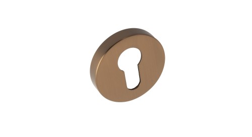 Szyld N okrągły wkładka satyna brąz BLITZ