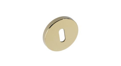 Szyld F SLIM okrągły klucz mosiądz PVD BLITZ