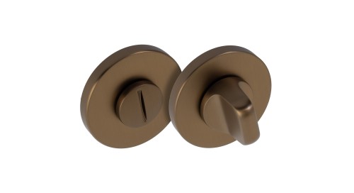 Szyld F SLIM okrągły WC satyna brąz BLITZ