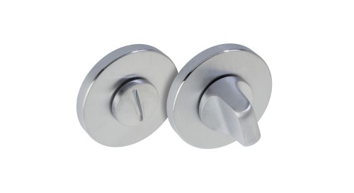 Szyld F SLIM okrągły WC chrom mat BLITZ