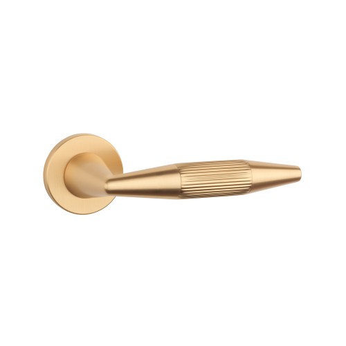 Klamka APRILE IDESA ROZETA R SLIM 7MM KG - złoty matowy