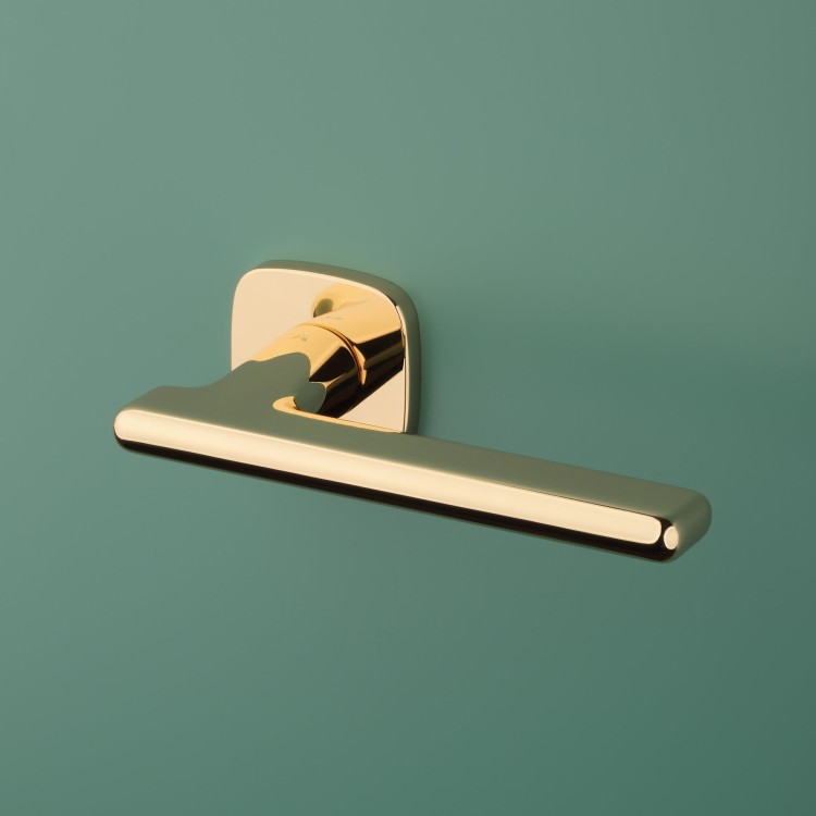 Klamka APRILE MARANTA ROZETA QR SLIM 7MM LG - złoty polerowany