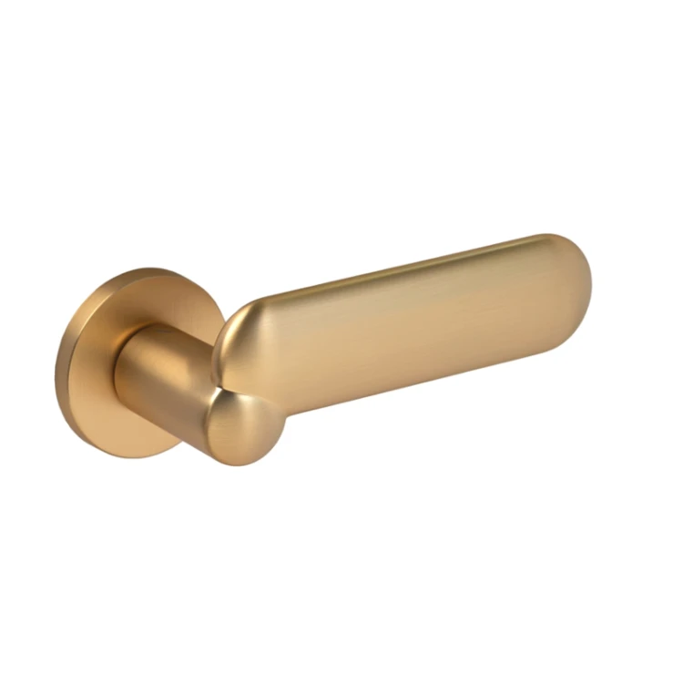 Klamka drzwiowa Keledres Fit VDS złoty satyna – elegancka klamka do drzwi wewnętrznych premium