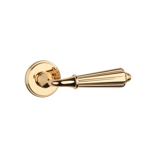 Klamka drzwiowa APRILE LIMONA R SLIM 7 mm LG złoty polerowany – stylowa klamka do drzwi wewnętrznych