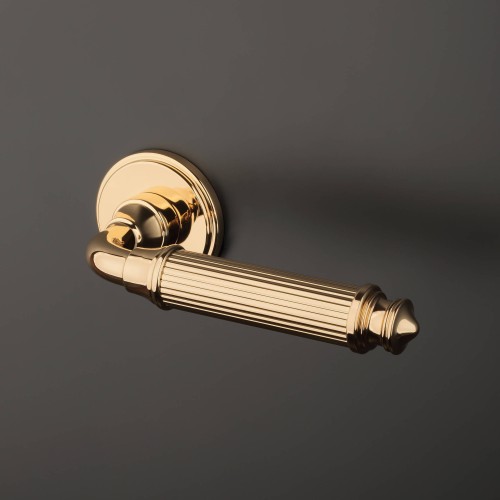 Klamka drzwiowa APRILE NIGELLA RG SLIM 7 mm LG złoty polerowany – elegancka i stylowa klamka do drzwi wewnętrznych