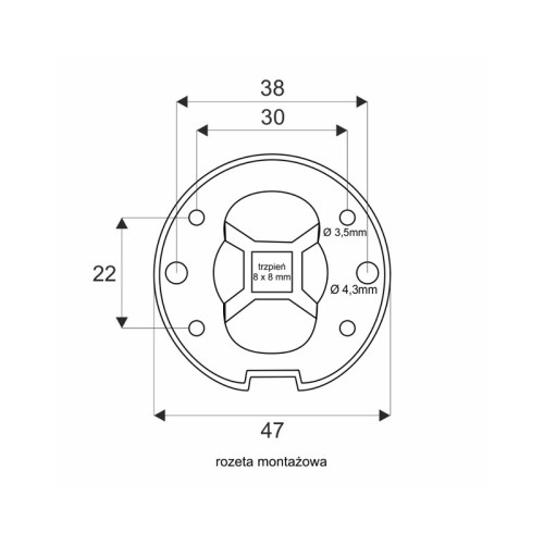 Klamka Tactus Fit czarna VDS FI 52 mm – ultracienka rozeta 6 mm, nowoczesna klamka drzwiowa