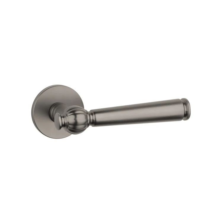 Klamka STILE TUKA Rozeta R SLIM 7MM MSB – Tytan | Nowoczesna Klamka Premium do Drzwi