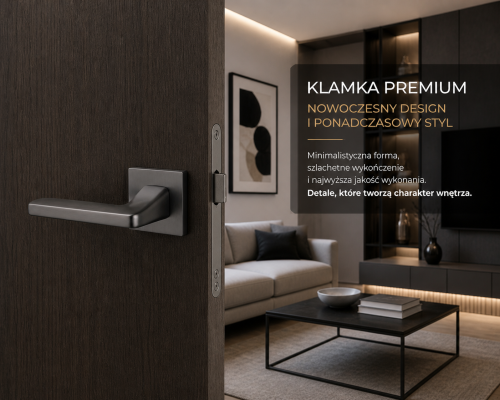 Klamka APRILE ERBA ROZETA Q SLIM 7MM MSB - tytan
