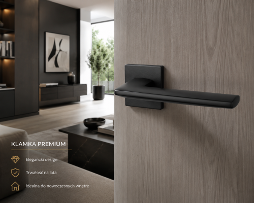 Designerska klamka premium – minimalizm, który przyciąga uwagę APRILE LUNARIA | Waga jakości.