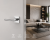 Klamka APRILE PRIMULA Q SLIM 7 mm CP – chrom polerowany | Elegancka klamka premium do nowoczesnych drzwi