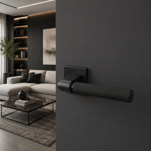Klamka Granada Fit Czarny BDR VDS – Klamka Premium Klasy 4 do Drzwi Wewnętrznych | Nowoczesny Design i Najwyższa Wytrzymałość