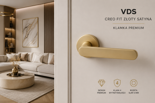 VDS Creo Fit Złoty Satyna – elegancja, która podkreśla charakter wnętrza