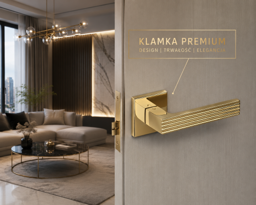 Klamka Felice Fit złoty PVD – elegancja, prestiż i trwałość na najwyższym poziomie