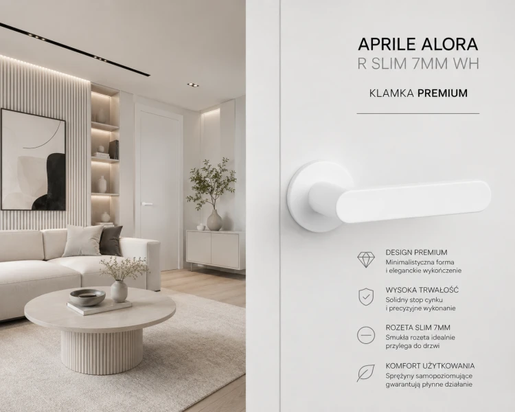 APRILE ALORA WH – minimalistyczna elegancja w matowej bieli