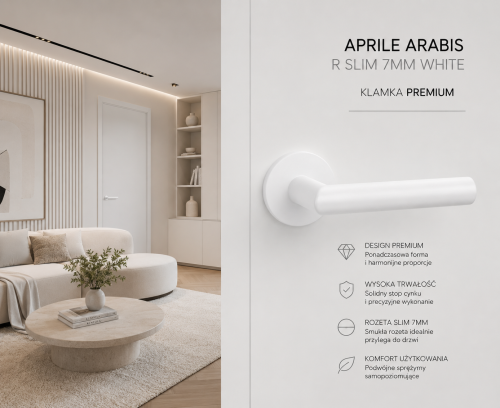 APRILE ARABIS WHITE – jasny wybór dla nowoczesnych aranżacji