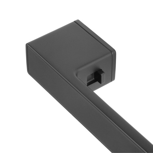 Klamka STILE EHIME ROZETA RTH BLACK LOCKING SYSTEM – Czarny Matowy | Uniwersalna klamka z blokadą do drzwi wewnętrznych