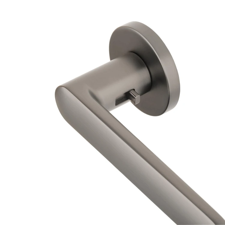 Klamka APRILE STRELITZIA R LOCK MSB LEFT – tytanowa, rozeta okrągła 6,5 mm